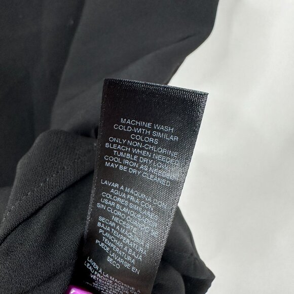 2/$30 White House Black Market V-Neck Lined Sleeveless Shell Black #A0053 - Picture 8 of 9